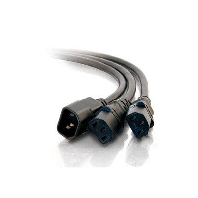 C2G 6Ft 1 -> 2 16 Awg Power Splitter (Iec320C14 -> 2 Iec320C13) Black 1.8 M C13 Coupler