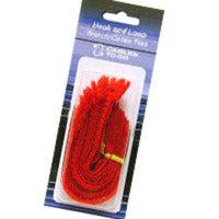 C2G 6In Hook-And-Loop Cable Management Straps - Red - 12Pk Cable Tie