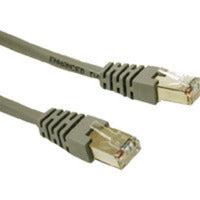 C2G 7Ft Shielded Cat5E Molded Patch Cable Networking Cable Grey 2.135 M