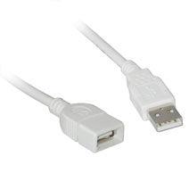 C2G Usb A Male To A Female Extension Cable 2M Usb Cable White