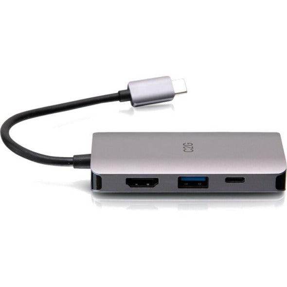 C2G Usb-C 4-In-1 Mini Dock With Hdmi, Usb-A, Ethernet, And Usb-C Power Delivery Up To 100W - 4K 30Hz