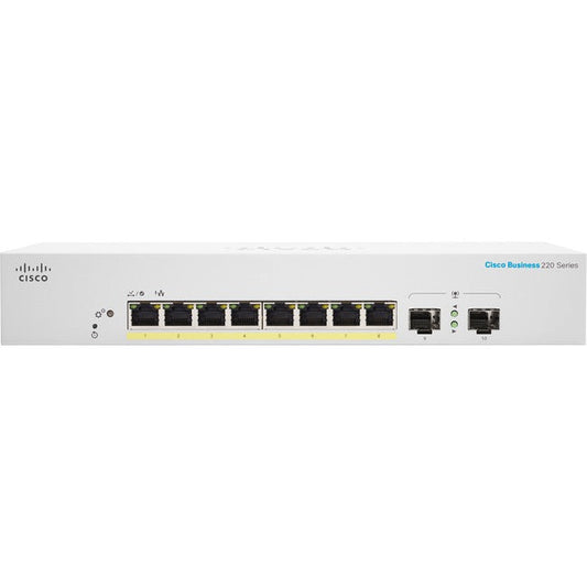 Cbs220 Smart 8Port Ge Poe Ext,Ps 2X1G Sfp