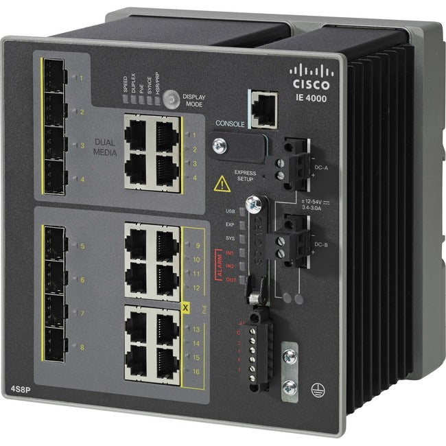 Cert Refurb 4Xsfp 100M W/8Xpoe,4X1G Combo Lan Base Reman Warr