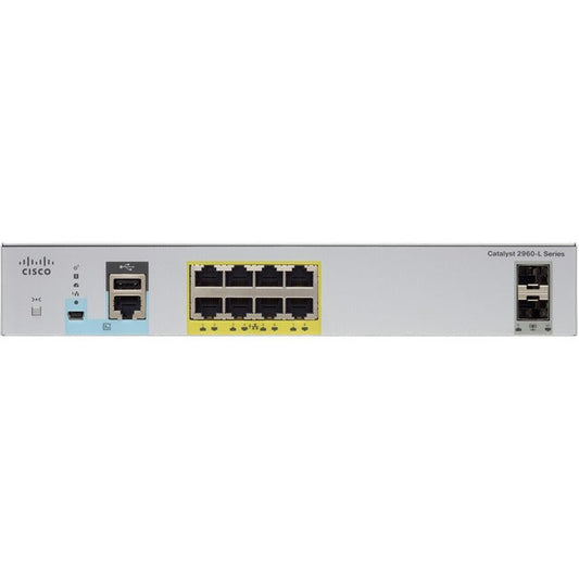 Cert Refurb Catalyst2960L 8Port,Gige W/Poe 2X1G Sfp Lan Lite Reman