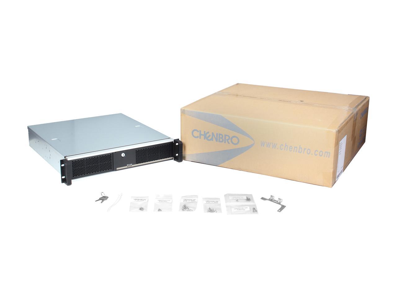 Chenbro Rm24100-L2 1.0Mm Sgcc 2U Rackmount Advanced Industrial Server Case 1 External 5.25" Drive Bays