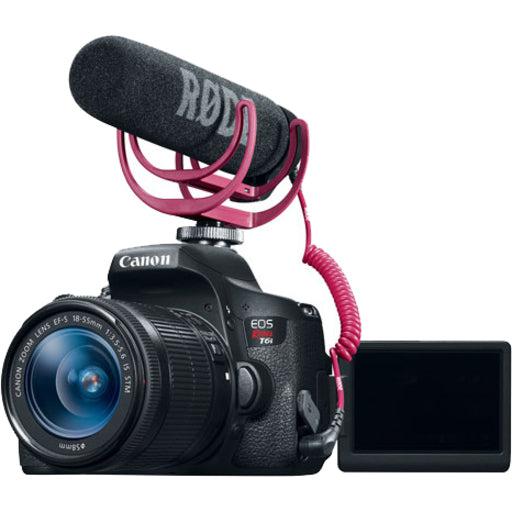 Canon Eos Rebel T6I + Ef-S 18-55Mm F/3.5-5.6 Is Stm Slr Camera Kit 24.2 Mp Cmos 6000 X 4000 Pixels Black