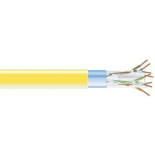 Cat6 400-Mhz Solid Bulk Cable F,/Utp Plenum Yl 1000-Ft. Spool