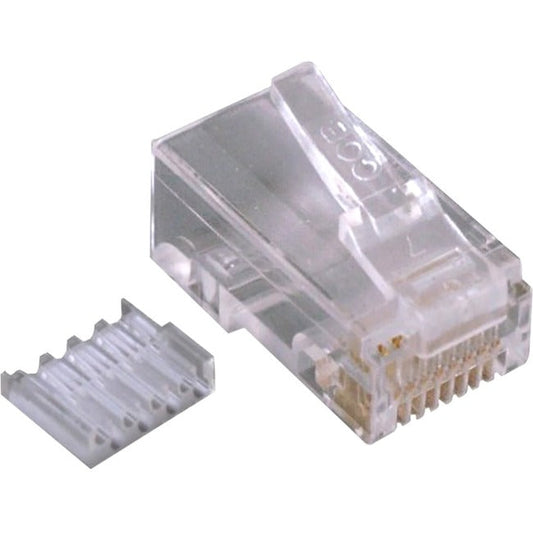 Cat6 Modular Plug For Solid,Wire With Insert 50U 100Pcs/Bag C6So-Conn-100Pk