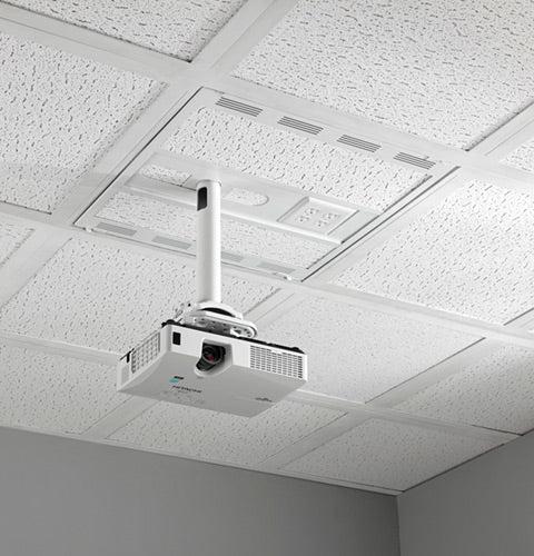 Chief Project Mount Chief Cms492C Project Mount Ceiling Stainless Steel, White
