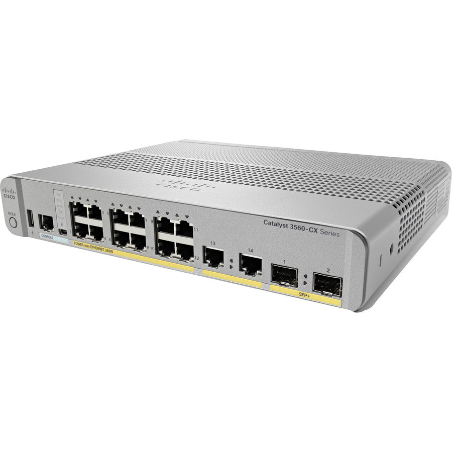 Cisco 3560Cx-12Pd-S Layer 3 Switch Ws-C3560Cx12Pds-Rf