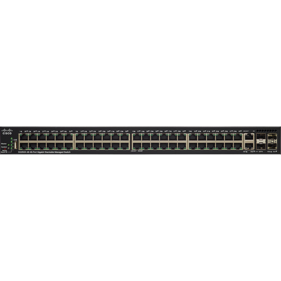 Cisco Cert Refurb Sg350X-48P,48Port Gb Poe Stackable Sw Reman