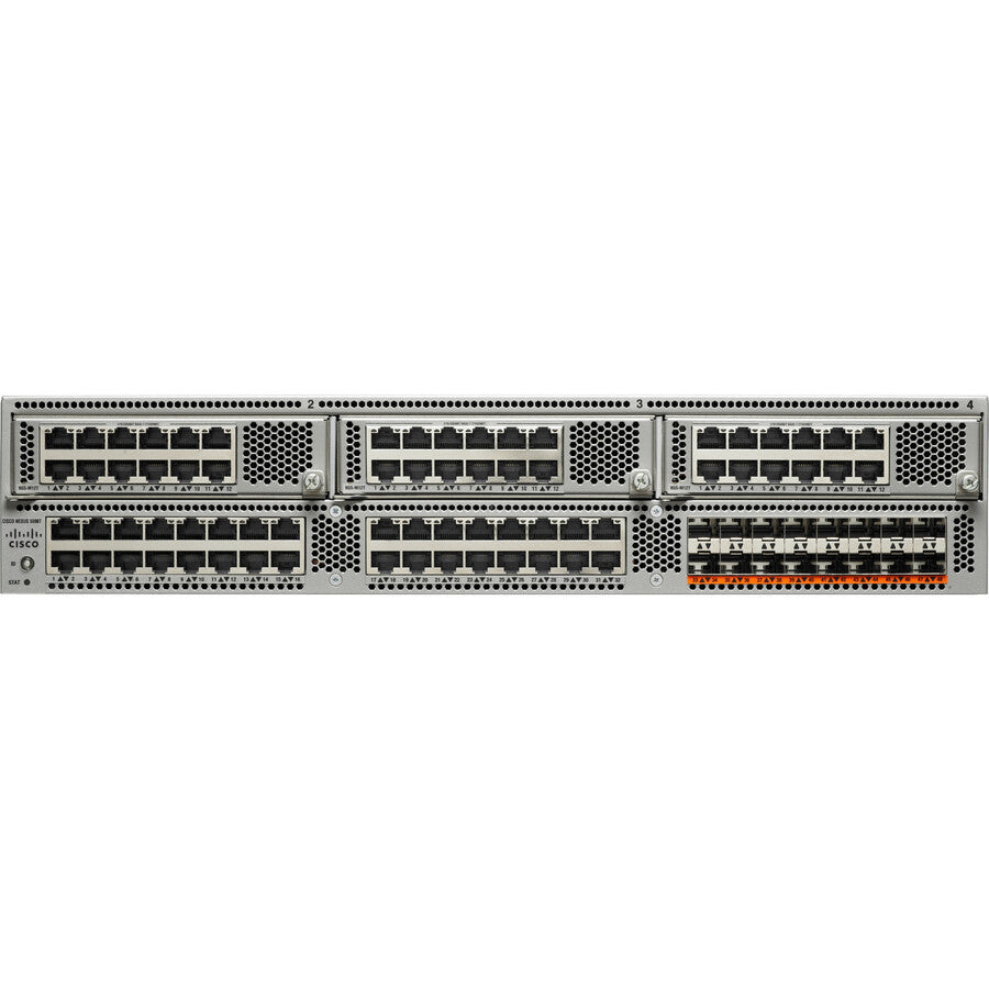 Cisco Nexus 5596T 2Ru, 2Ps/4Fans, 32X10Gt/16Xsfp+ Fixed Ports