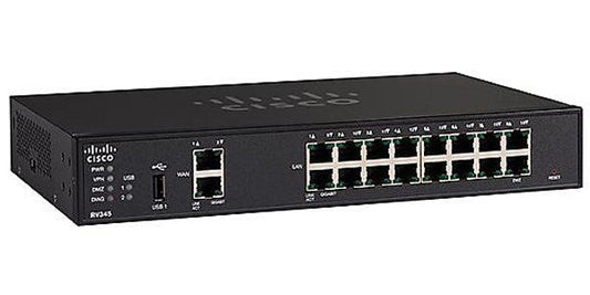 Cisco Rv345 Wired Router Gigabit Ethernet Black