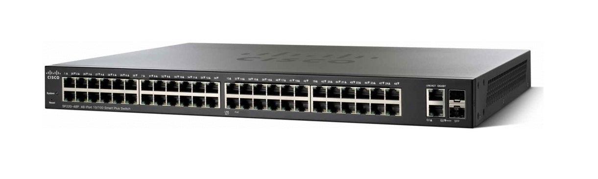 Cisco Sf220-48 Managed L2 Fast Ethernet (10/100) 1U Black