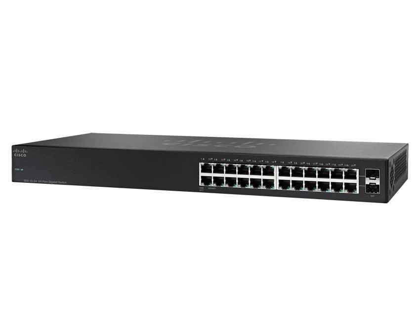 Cisco Sg110-24 Unmanaged L2 Gigabit Ethernet (10/100/1000) Black