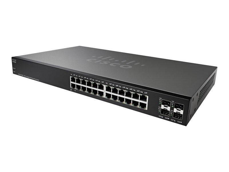 Cisco Sg220-28Mp Managed L2 Gigabit Ethernet (10/100/1000) Power Over Ethernet (Poe) 1U Black