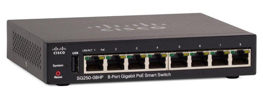 Cisco Sg250 Managed L3 Gigabit Ethernet (10/100/1000) Power Over Ethernet (Poe) Black