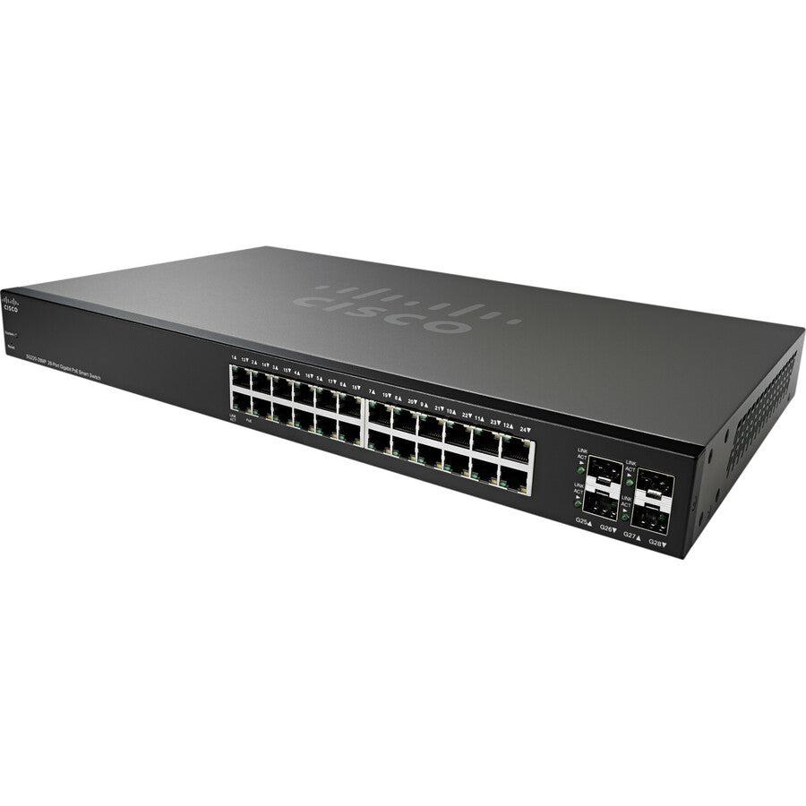 Cisco Sg220-28Mp Managed L2 Gigabit Ethernet (10/100/1000) Power Over Ethernet (Poe) 1U Black