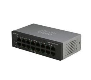 Cisco Small Business Sf110D-16Hp Unmanaged L2 Fast Ethernet (10/100) Power Over Ethernet (Poe) 1U Black