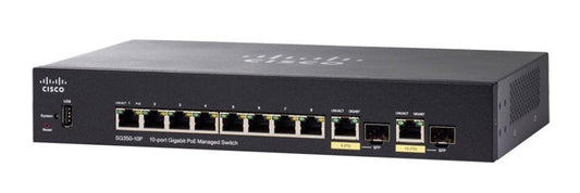 Cisco Small Business Sg350-10P Managed L2/L3 Gigabit Ethernet (10/100/1000) Power Over Ethernet (Poe) 1U Black