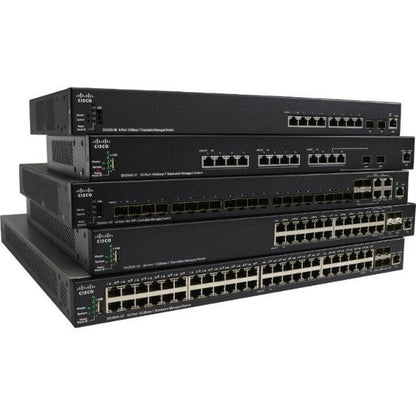 Cisco Sx350X-12 Managed L3 10G Ethernet (100/1000/10000) 1U Black