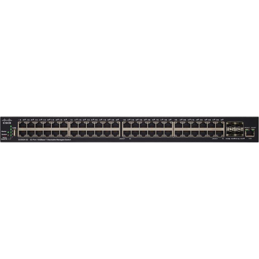 Cisco Sx350X-52-K9-Eu Network Switch Managed L2/L3 10G Ethernet (100/1000/10000) Black