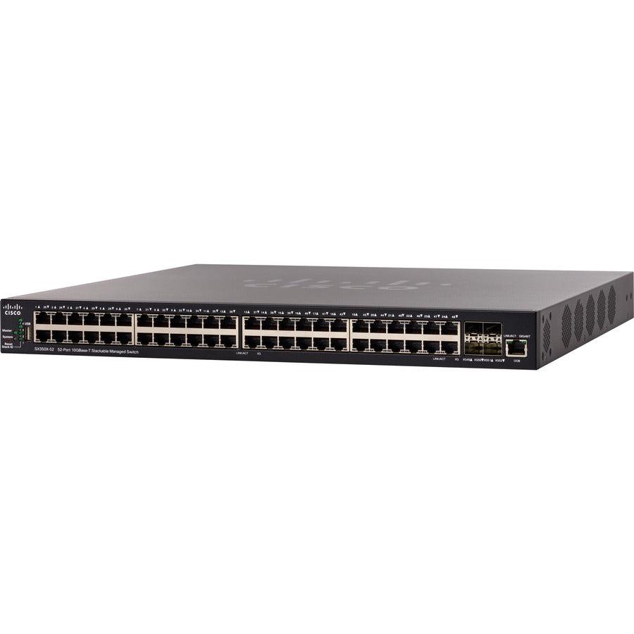 Cisco Sx350X-52 Managed L3 10G Ethernet (100/1000/10000) 1U Black