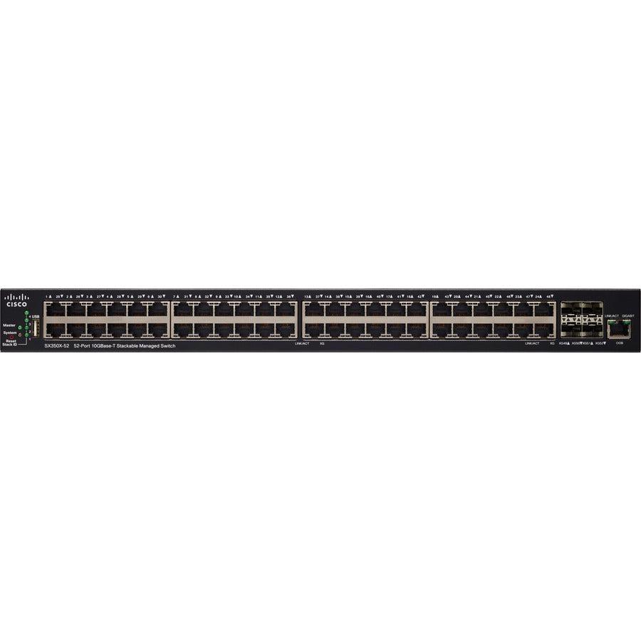 Cisco Sx350X-52 Managed L3 10G Ethernet (100/1000/10000) 1U Black