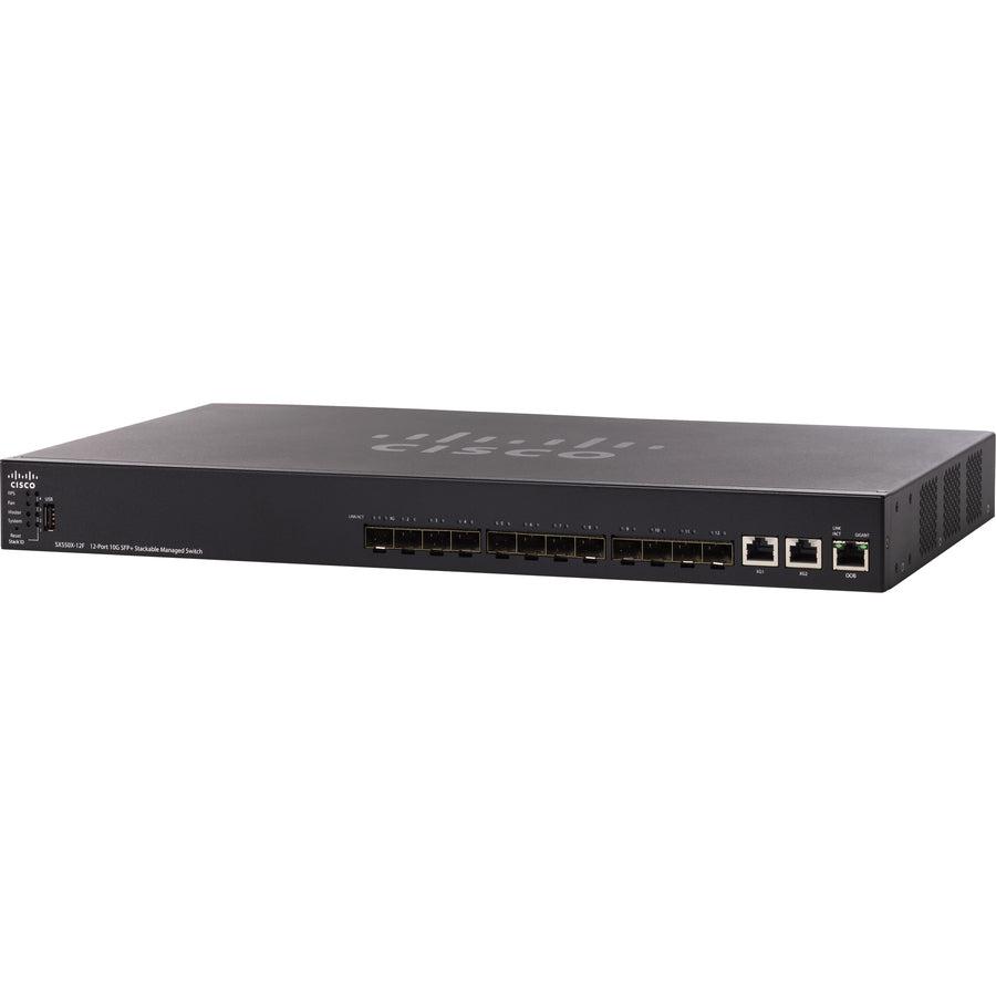 Cisco Sx550X-12F-K9-Eu Network Switch Managed L3 Black