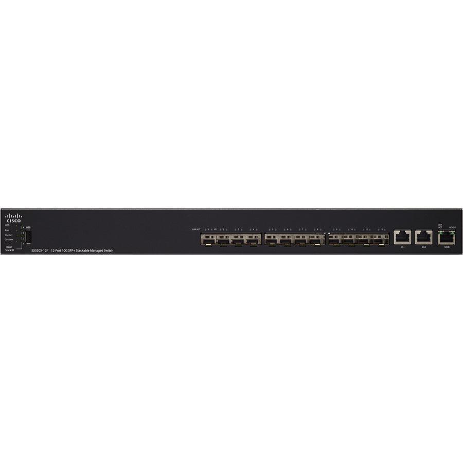 Cisco Sx550X-12F-K9-Eu Network Switch Managed L3 Black