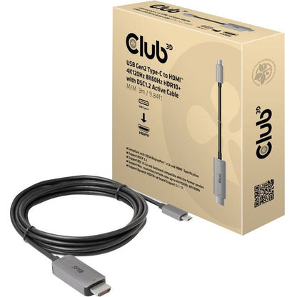 Club 3D Hdmi/Usb-C Audio/Video/Data Transfer Cable