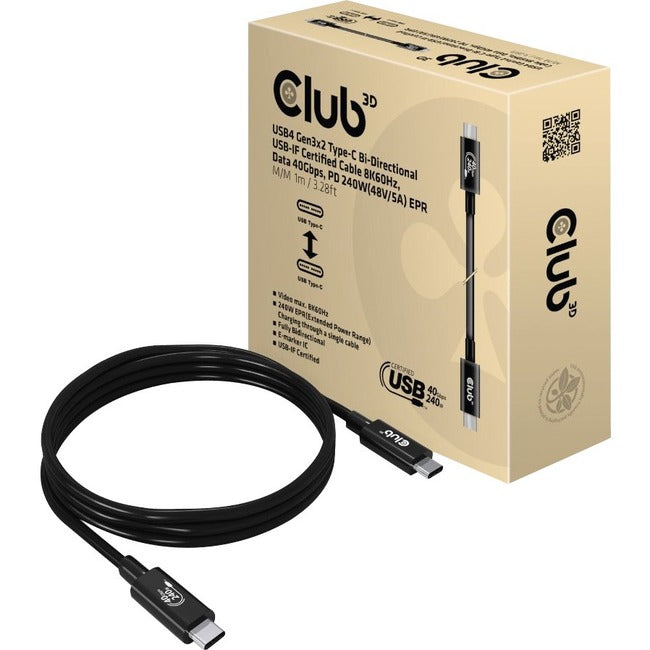 Club 3D Usb-C A/V/Power/Data Transfer Cable