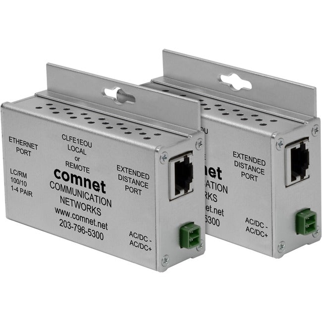 Comnet Ethernet-Over-Copper Extender With Pass-Through Poe