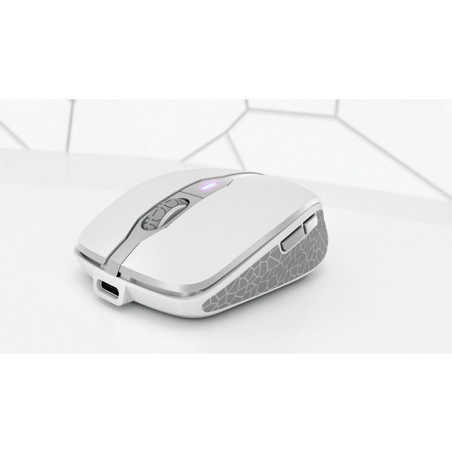 Combo 104+6Keys Wrls Keyb &,Mouse Silver/White Usb