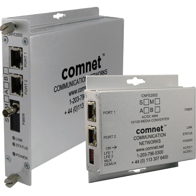 Comnet 2 Ch 10/100 Mbps Ethernet 1310/1550Nm, 60 W Poe++, A Side Cnfe2002S1Apoe/Ho/M