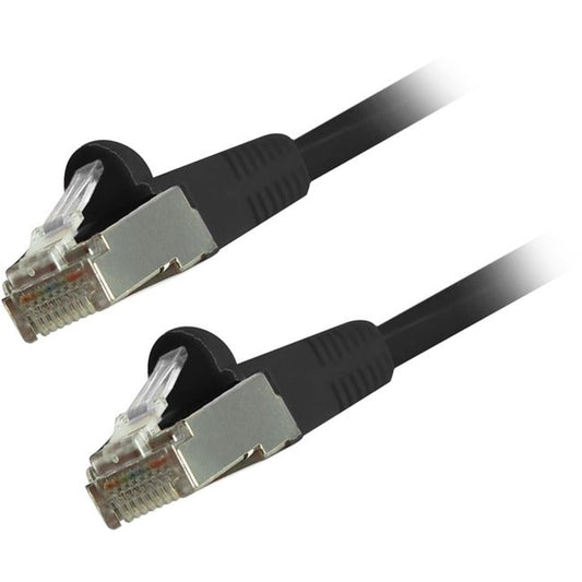 Comprehensive Cat6 Snagless Shielded Ethernet Cables, Black, 1Ft