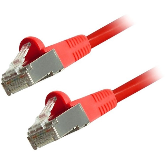 Comprehensive Cat6 Snagless Shielded Ethernet Cables, Red, 100Ft