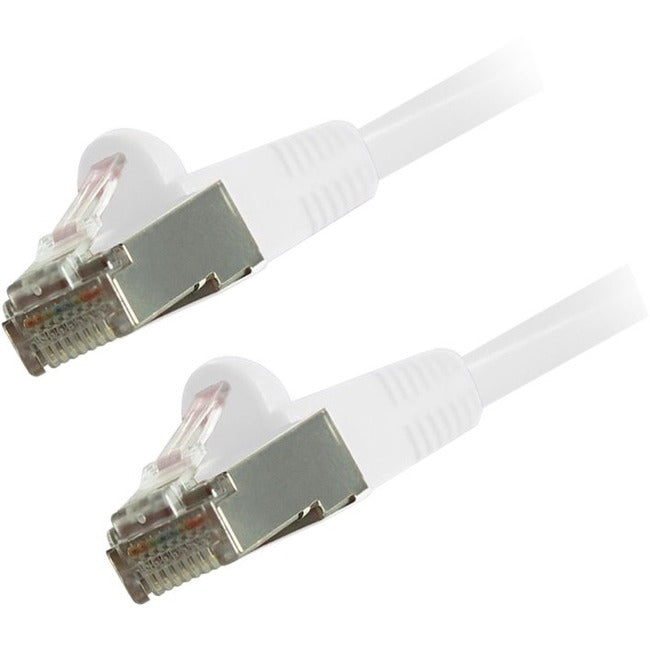 Comprehensive Cat6 Snagless Shielded Ethernet Cables, White, 10Ft