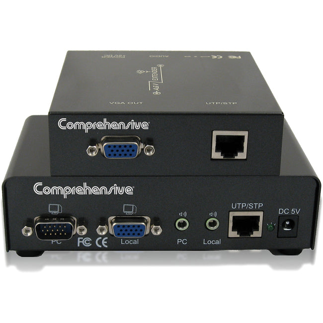 Comprehensive Comprehensive Single Source, Single Display Vga And Audio Extender Over Cat5E