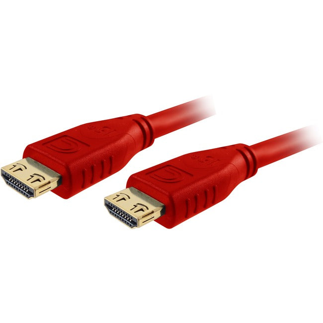 Comprehensive Pro Av/It High Speed Hdmi Cable With Progrip, Surelength, Cl3- Deep Red 12Ft