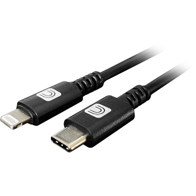 Comprehensive Pro Av/It Lightning Male To Usb-C Male Cable Black 3Ft