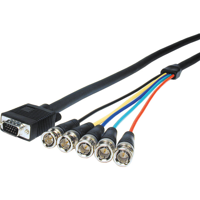 Comprehensive Pro Av/It Series Vga Hd15 Plug To 5 Bnc Plugs Cable 6Ft