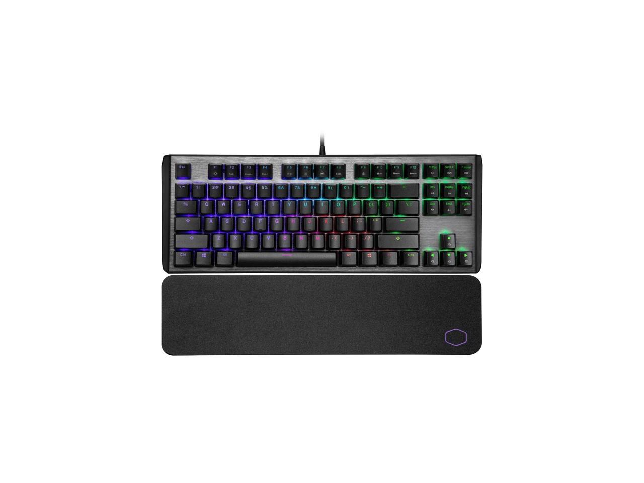 Cooler Master Ck-530-Gktm1-Us Usb Wired Gaming Keyboard W/ Brown Switch (Gunmetal Black)