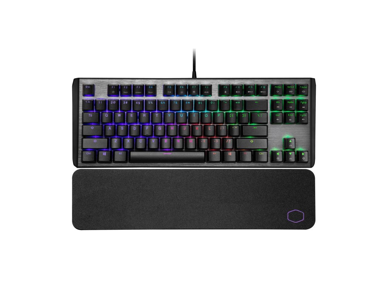 Cooler Master Ck-530-Gktr1-Us Usb Wired Gaming Keyboard W/ Red Switch (Gunmetal Black)