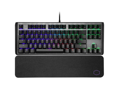 Cooler Master Ck-530-Gktr1-Us Usb Wired Gaming Keyboard W/ Red Switch (Gunmetal Black)