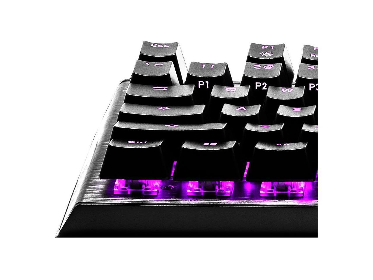 Cooler Master Ck-530-Gktr1-Us Usb Wired Gaming Keyboard W/ Red Switch (Gunmetal Black)