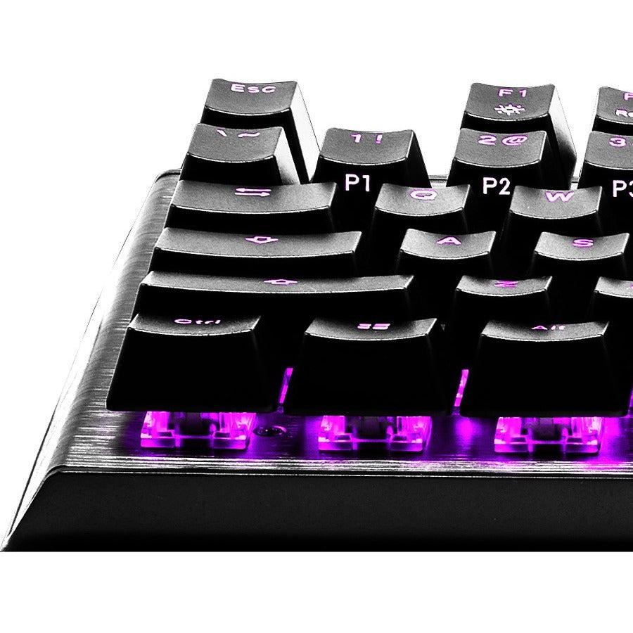 Cooler Master Ck-530-Gktm1-Us Usb Wired Gaming Keyboard W/ Brown Switch (Gunmetal Black)