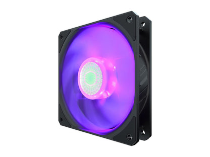 Cooler Master Mfx-B2Dn-18Npc-R1 Sickleflow 120 V2 Rgb Square Frame Fan With Customizable Leds, Air