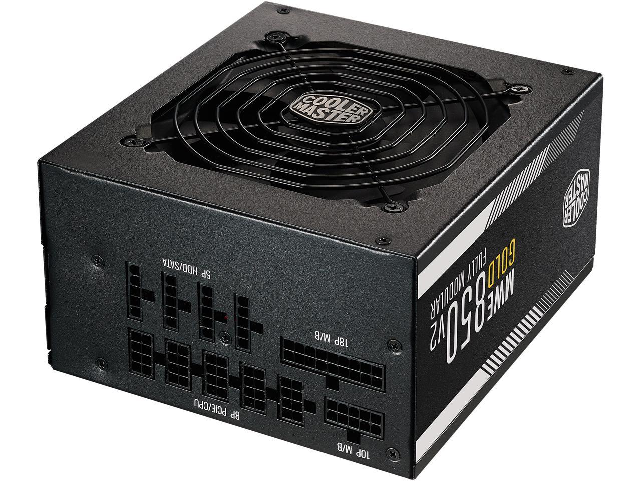 Cooler Master Mpe-8501-Afaag-Us Mwe Gold 850 V2 80 Plus Gold 850W Full Modular Atx 12V Power Supply W/ Active Pfc