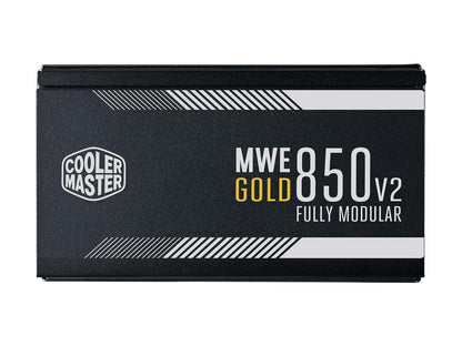 Cooler Master Mpe-8501-Afaag-Us Mwe Gold 850 V2 80 Plus Gold 850W Full Modular Atx 12V Power Supply W/ Active Pfc